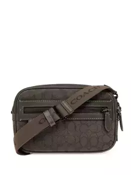 Сумка-мессенджер с монограммой Coach, зеленый