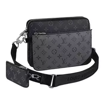 Сумка-мессенджер Trio Monogram Eclipse Reverse Gray LOUIS VUITTON