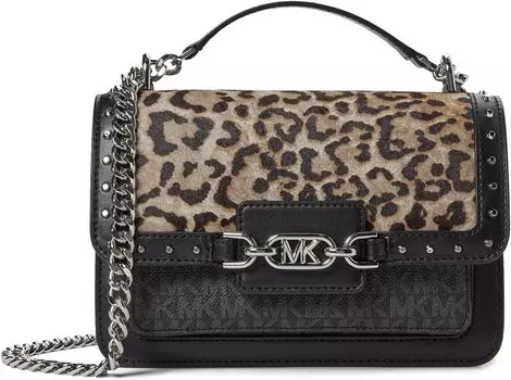 Сумка Michael Kors Heather Large Shoulder, цвет Black Multi