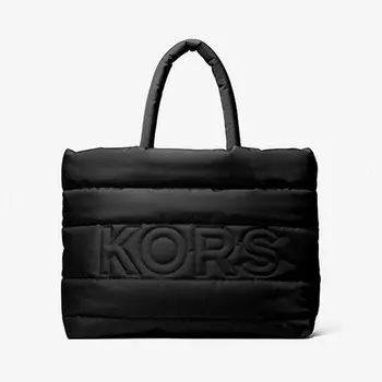 Сумка Michael Kors Kent Quilted Recycled Nylon Tote, чёрный
