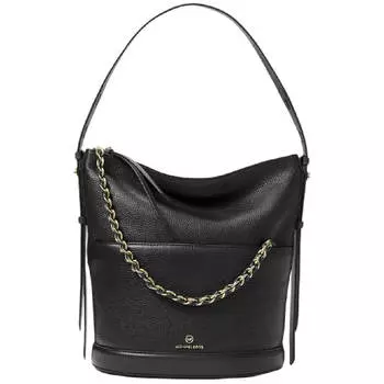Сумка Michael Kors Reese MK Signature Ebbled Leather, черный