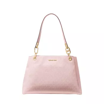 Сумка Michael Kors Trisha Large Logo Shoulder, розовый