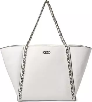 Сумка Michael Kors Westley Large Top Zip Chain Tote, цвет Optic White