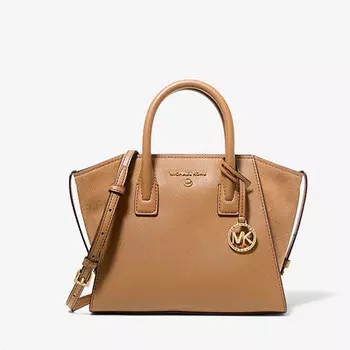 Сумка Michael Michael Kors Avril Small Leather Top-Zip, коричневый