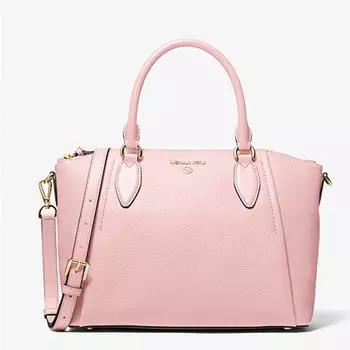 Сумка Michael Michael Kors Sienna Medium Pebbled Leather, светло-розовый