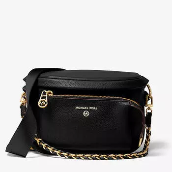 Сумка Michael Michael Kors Slater Medium Pebbled Leather Sling, черный