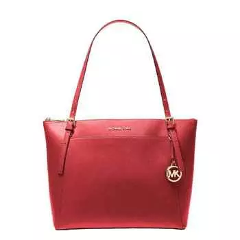 Сумка Michael Michael Kors Voyager Large Saffiano Leather, красный