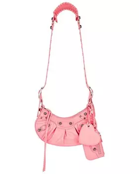 Сумка мини Balenciaga XS Le Cagole Shoulder, цвет Sweet Pink