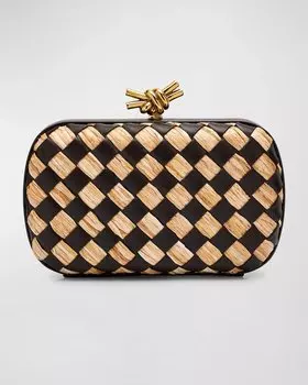 Сумка-минодьер с узлом Bottega Veneta, цвет Fond-Natufond