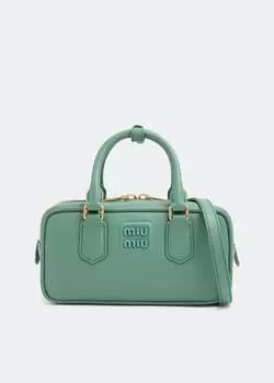 Сумка Miu Miu Arcadie Leather, зеленый