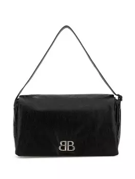 Сумка Monaco Flap среднего размера Balenciaga, черный