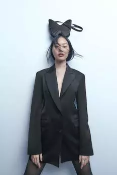 Сумка на плече бабочка ZARA, черный