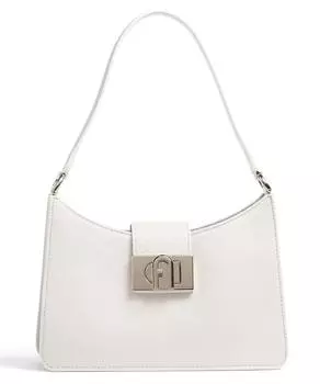 Сумка на плечо 1927 S из зерненой телячьей кожи Furla, белый