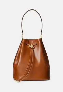 Сумка на плечо Andie Drawstring Large Lauren Ralph Lauren, цвет tan