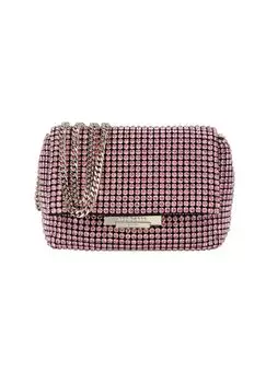 Сумка на плечо Glitter Mini Bag 16 см TED BAKER, розовый