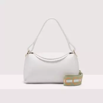 Сумка на плечо из зерненой кожи Coccinelle ECLYPS MEDIUM, белый