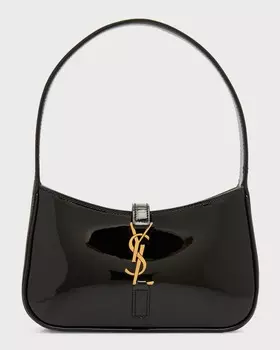 Сумка на плечо Le 5A7 YSL из лакированной кожи Saint Laurent