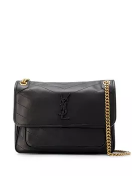 Сумка на плечо Niki среднего размера Saint Laurent, черный