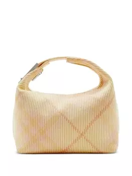 Сумка на плечо Burberry Peg Duffle среднего размера, бежевый
