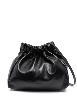 Сумка на плечо с кулиской Jil Sander, черный