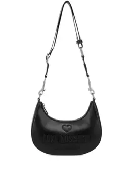 Сумка на плечо с тисненым логотипом Love Moschino, черный