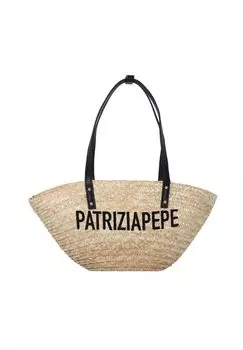 Сумка на плечо Summer Straw 19 см PATRIZIA PEPE, цвет Natural