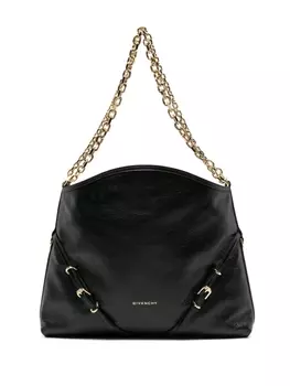 Сумка на плечо Givenchy Voyou Chain среднего размера, черный