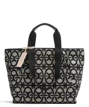 Сумка Never Without Bag Летняя сумка-шопер с монограммой, хлопок Coccinelle, черный
