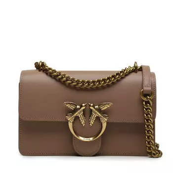 Сумка Pinko LoveOne Mini, коричневый