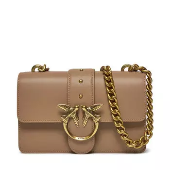 Сумка Pinko LoveOne Mini, коричневый