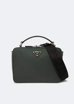 Сумка Prada Brique Saffiano Leather, зеленый