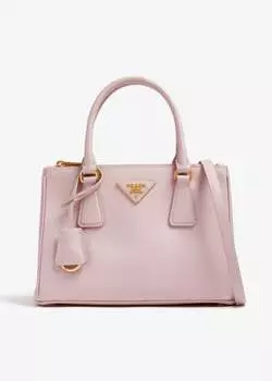 Сумка Prada Galleria Small Leather, розовый