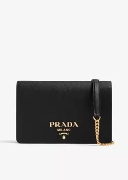 Сумка Prada Saffiano Leather Mini, черный