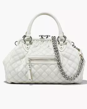 Сумка Re-Edition Quilted Leather Stam Bag Marc Jacobs, цвет Cloud White
