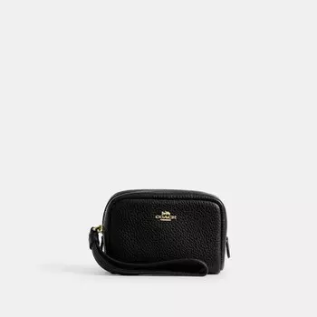 Сумка-ремешок COACH, золотой/черный