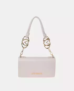 Сумка с клапаном и застежкой на пуговицы для одеяла Love Moschino, цвет Crudo