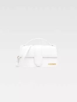 Сумка с регулируемым ремнем через плечо JACQUEMUS The large Bambino, белый