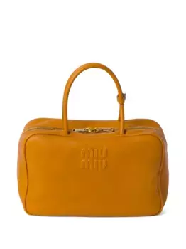 Сумка с тисненым логотипом MIU MIU, желтый