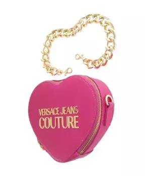 Сумка с замком в форме сердца пурпурный Versace Jeans Couture, розовый