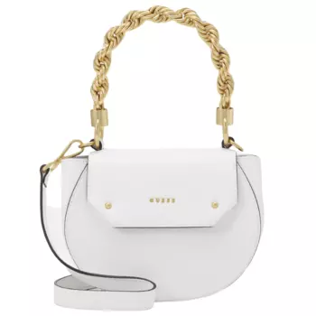 Сумка сэдл Guess Aida Flap, белый
