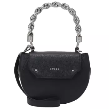 Сумка сэдл Guess Aida Flap, черный