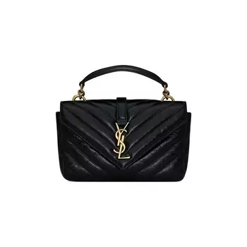 Сумка Saint Laurent College Mini Chain Bag, цвет Noir