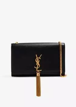 Сумка Saint Laurent Kate Medium Chain, черный