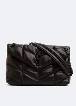 Сумка SAINT LAURENT Loulou Puffer medium chain bag, черный