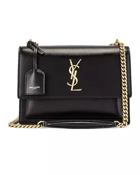 Сумка Saint Laurent Medium Sunset Monogramme, черный
