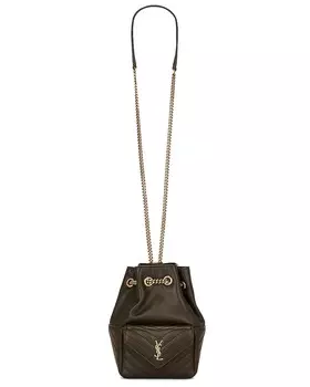 Сумка Saint Laurent Mini Joe Bucket Crossbody Chain, цвет Light Musk