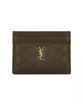 Сумка Saint Laurent Monogramme Card Case, цвет Light Musk