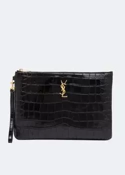 Сумка SAINT LAURENT Monogramme pouch, черный