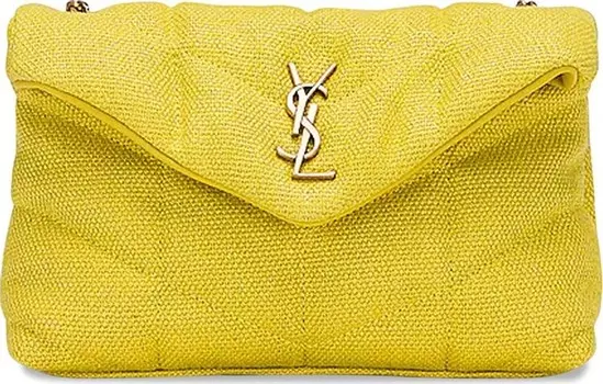 Сумка Saint Laurent Puffer Toy Bag Lemon Pie, желтый