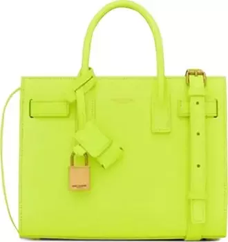 Сумка Saint Laurent Sac De Jour Nano, защитный желтый